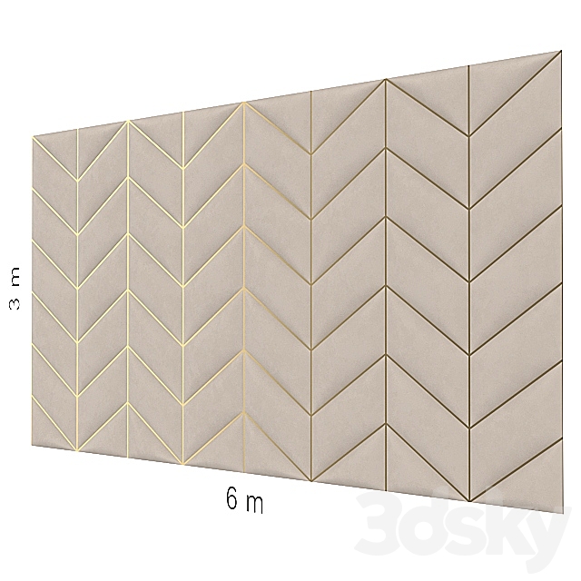 Decorative wall 66. 3DSMax File - thumbnail 1