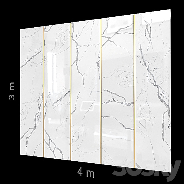 Decorative wall 70. 3DSMax File - thumbnail 1