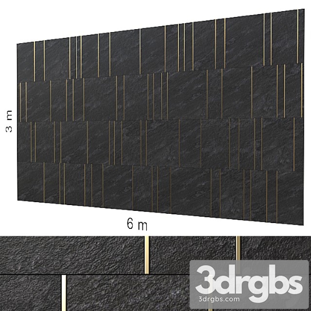 Decorative wall 91. 3dsmax Download - thumbnail 1