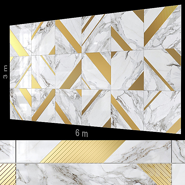 Decorative wall 96. 3DSMax File - thumbnail 1