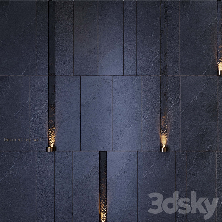 Decorative wall _ PN17 3DS Max - thumbnail 2