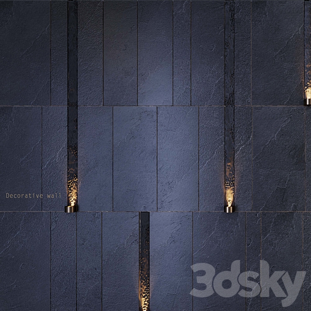 Decorative wall _ PN17 3DSMax File - thumbnail 2