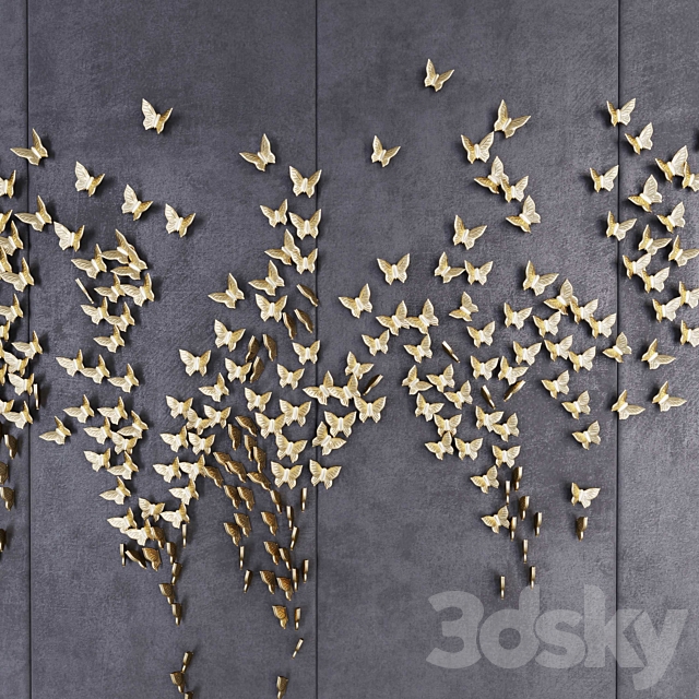 Decorative wall _ PN23 3DS Max Model - thumbnail 2