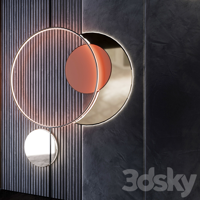 Decorative wall _ PN43 3DS Max Model - thumbnail 2