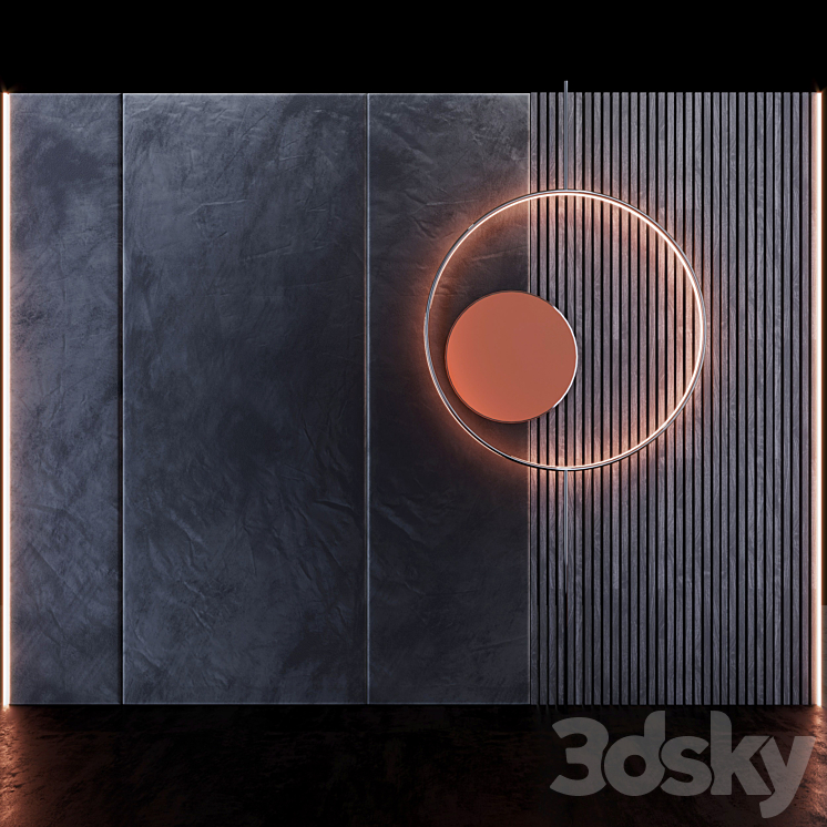 Decorative wall _ PN57 3DS Max - thumbnail 1