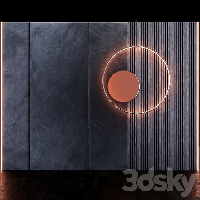 Decorative wall _ PN57 3DSMax File - thumbnail 1