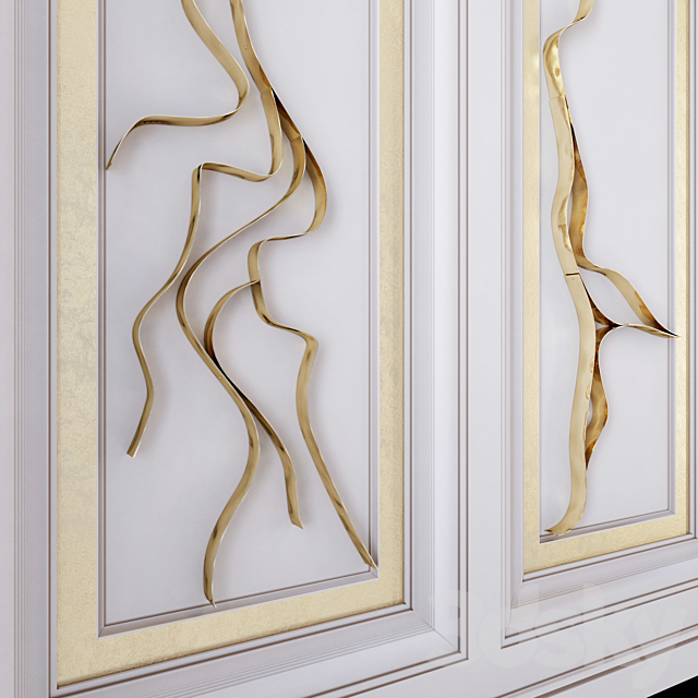 Decorative wall _ PN61 3DS Max Model - thumbnail 3