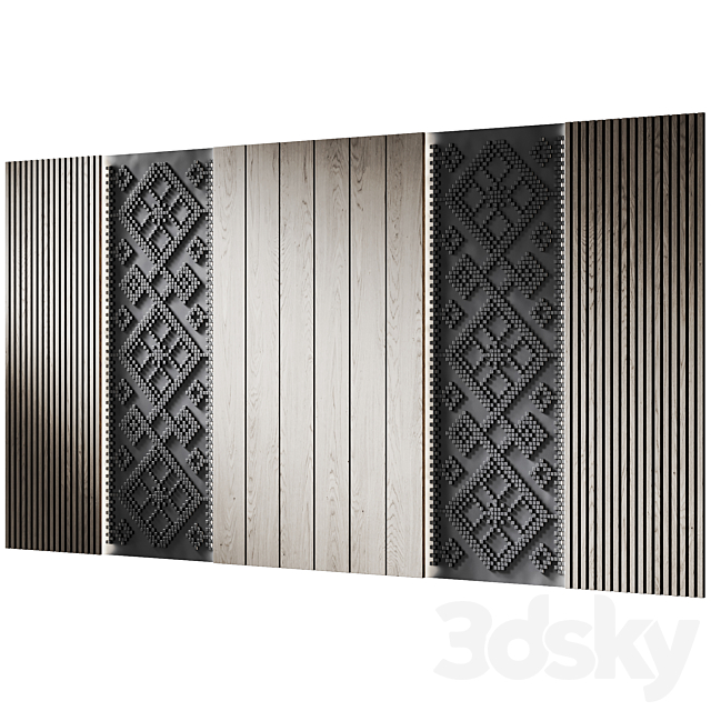 Decorative wall ART WALL 29 3ds Max - thumbnail 3