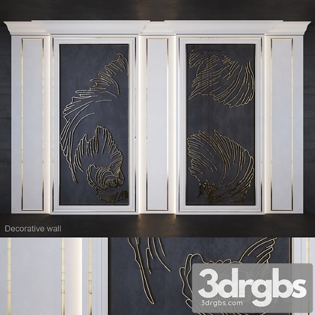 Decorative wall Corall 3dsmax Download - thumbnail 1