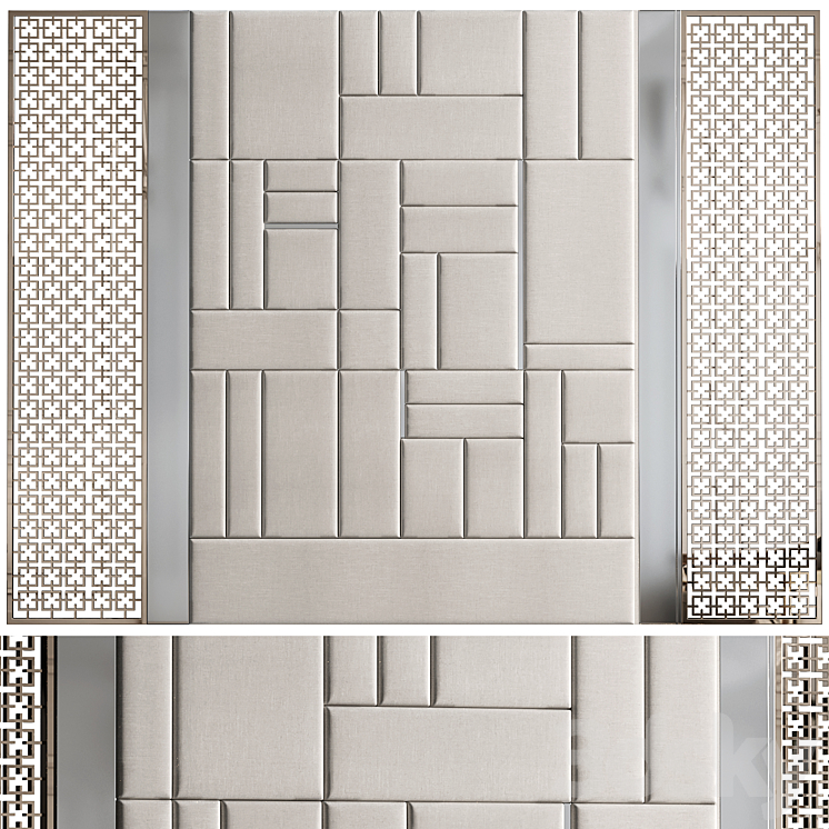 Decorative wall panel ?11 3DS Max - thumbnail 1