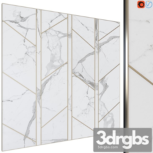 Decorative wall panel 18 3dsmax Download - thumbnail 1