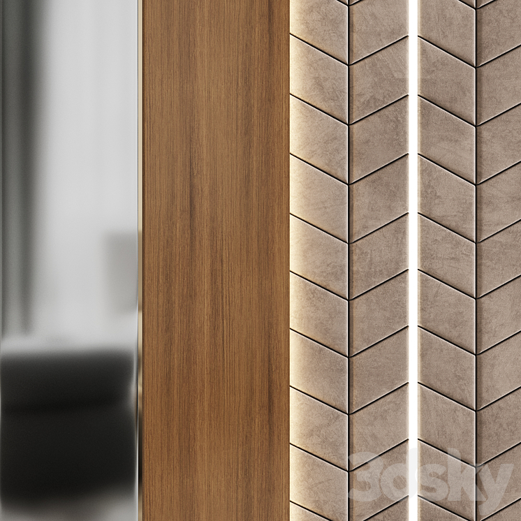 Decorative wall panel ?19 3DS Max - thumbnail 2