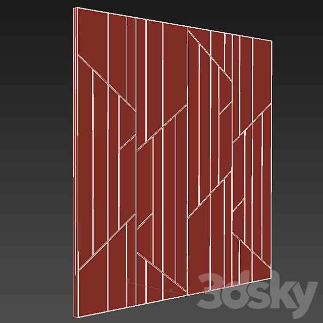 Decorative wall panel 26 3DSMax File - thumbnail 4