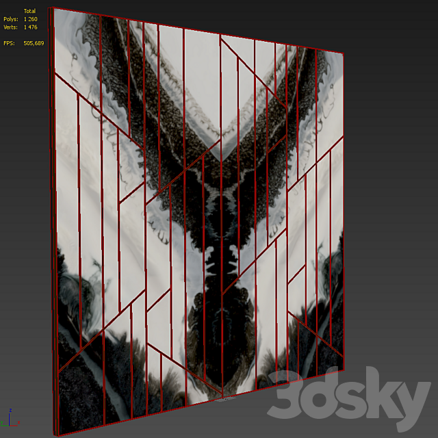 Decorative wall panel 26 3DSMax File - thumbnail 5