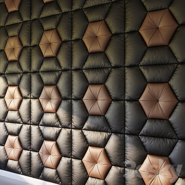 Decorative wall panel 3DS Max - thumbnail 2