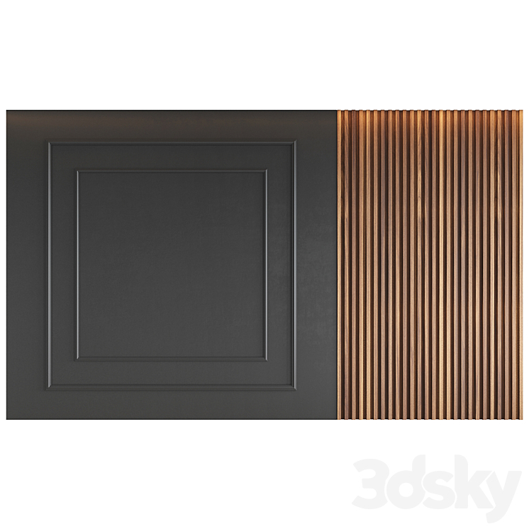 Decorative wall panel 3DS Max - thumbnail 1