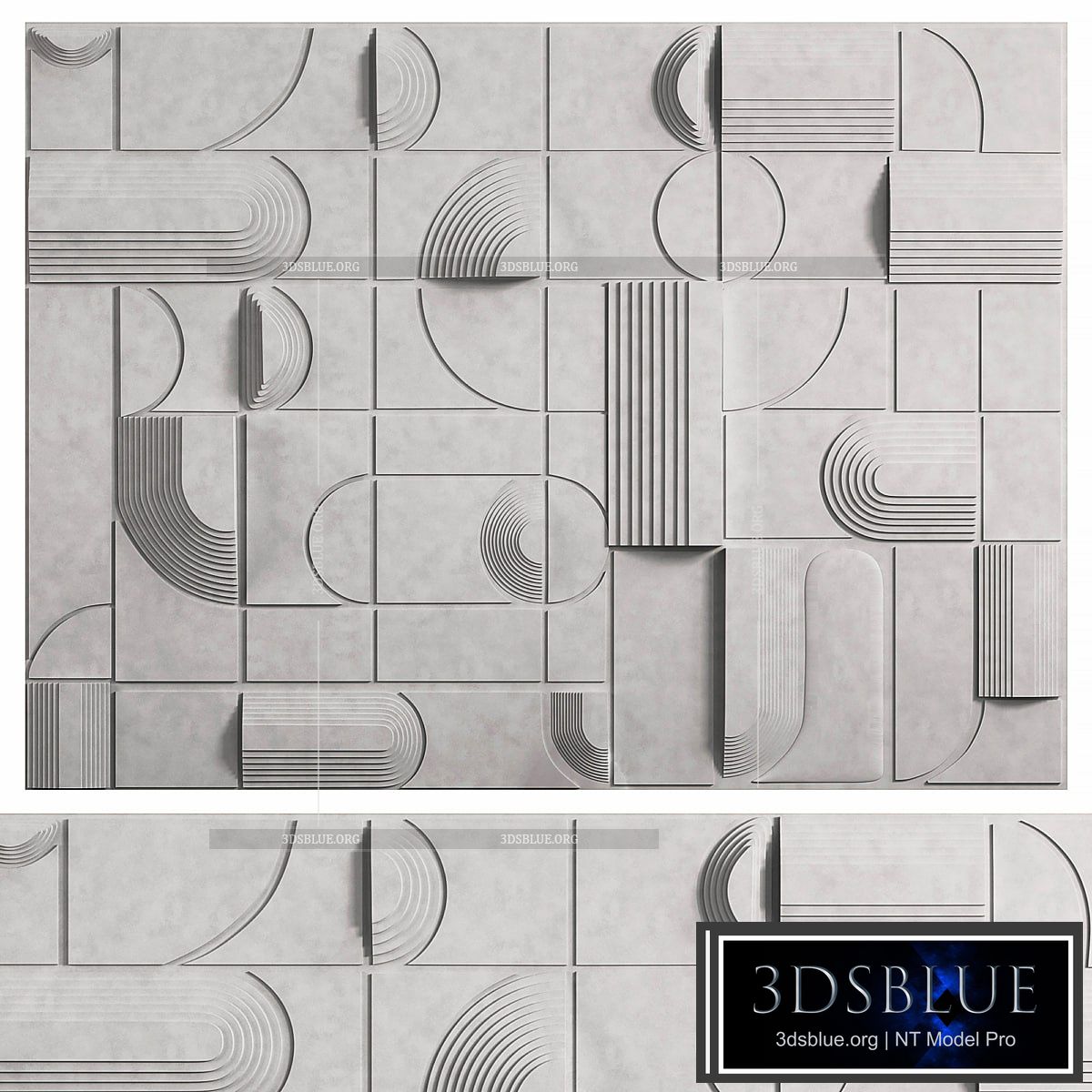 Decorative wall panel 3DS Max - thumbnail 3