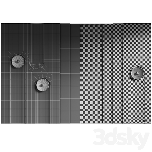 Decorative wall panel 3DS Max Model - thumbnail 5