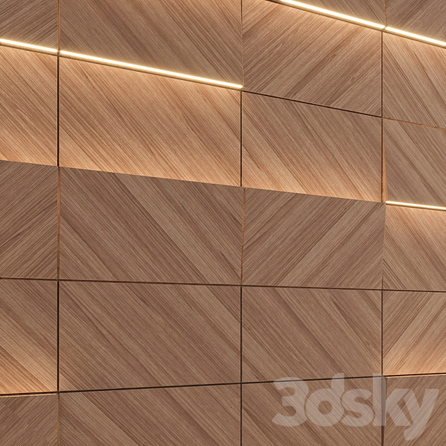 Decorative Wall Panel 3DS Max Model - thumbnail 2