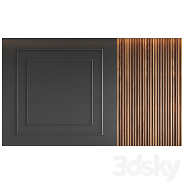 Decorative wall panel 3DSMax File - thumbnail 1