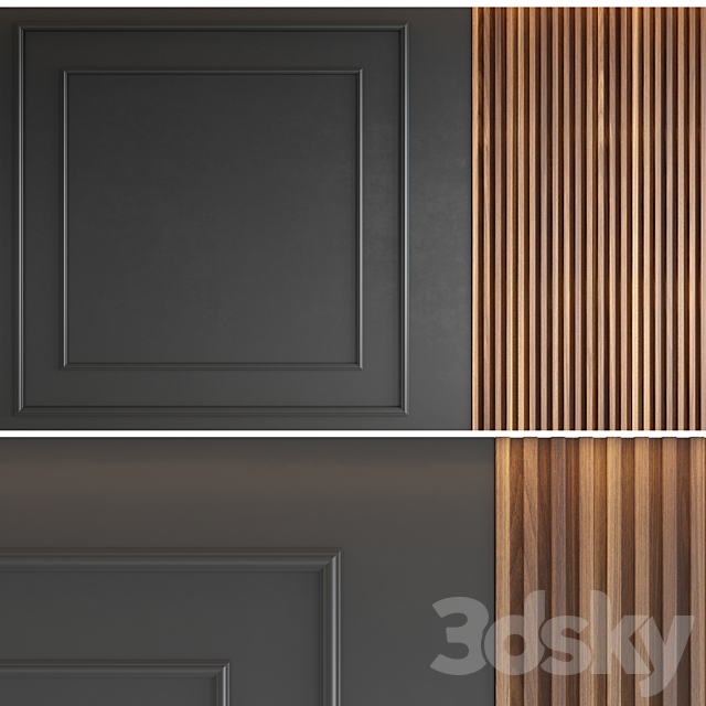 Decorative wall panel 3DSMax File - thumbnail 3