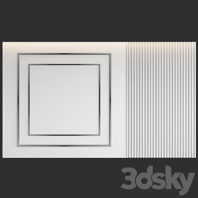 Decorative wall panel 3DSMax File - thumbnail 4