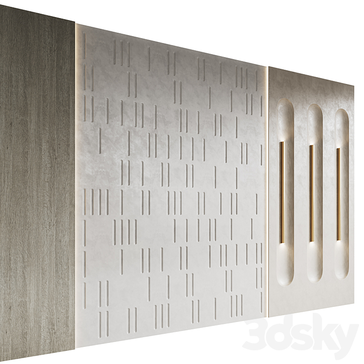 Decorative wall panel 4 3DS Max Model - thumbnail 2