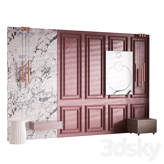 Decorative Wall panel 40 3ds Max - thumbnail 1