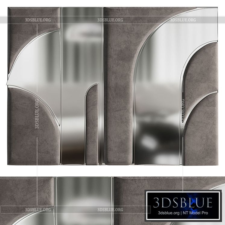 Decorative wall panel ?5 3DS Max - thumbnail 3