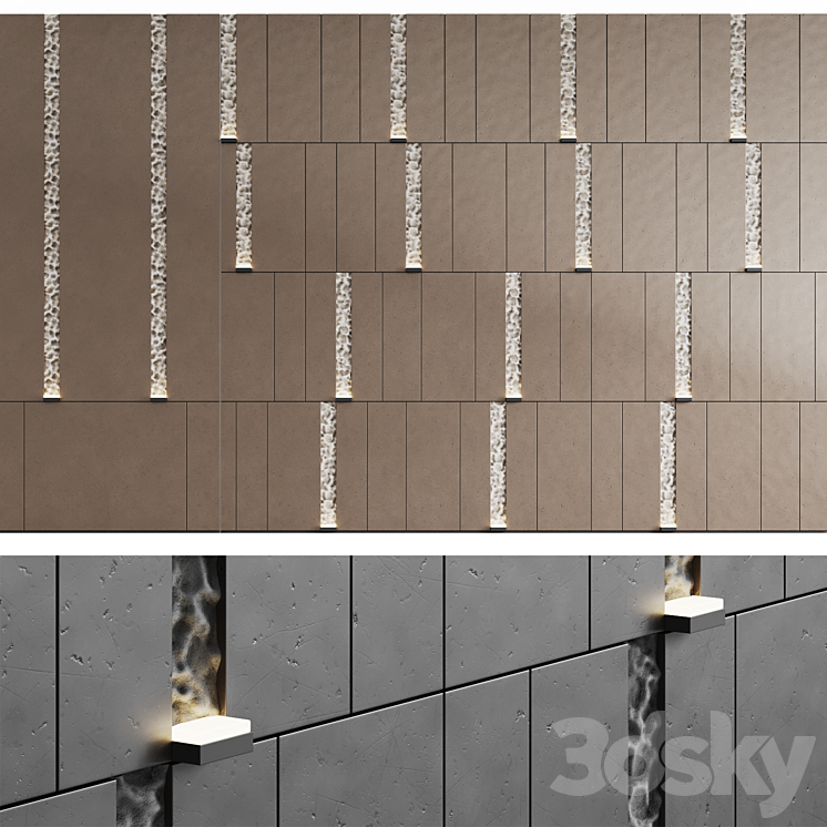 Decorative wall panel 6 3DS Max Model - thumbnail 1