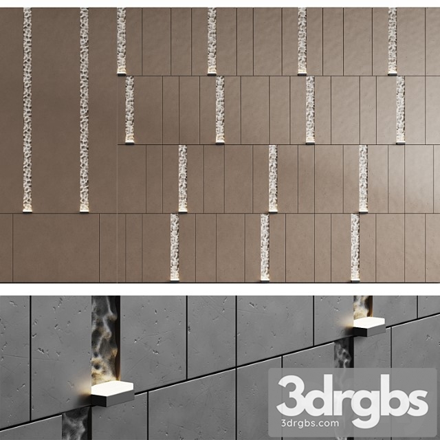 Decorative wall panel 6 3dsmax Download - thumbnail 1