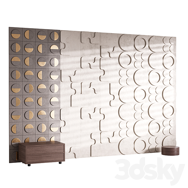 Decorative Wall panel 64 3ds Max - thumbnail 1