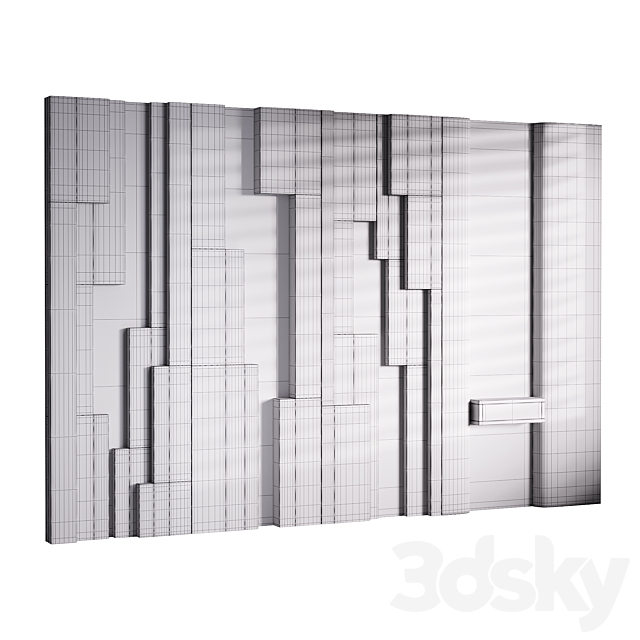 Decorative Wall panel 70 3ds Max - thumbnail 2