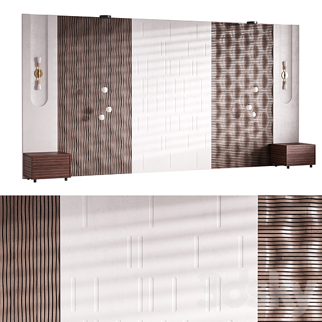 Decorative Wall panel 72 3ds Max - thumbnail 1