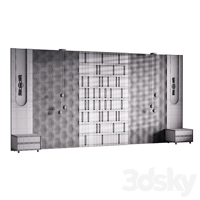 Decorative Wall panel 72 3ds Max - thumbnail 2