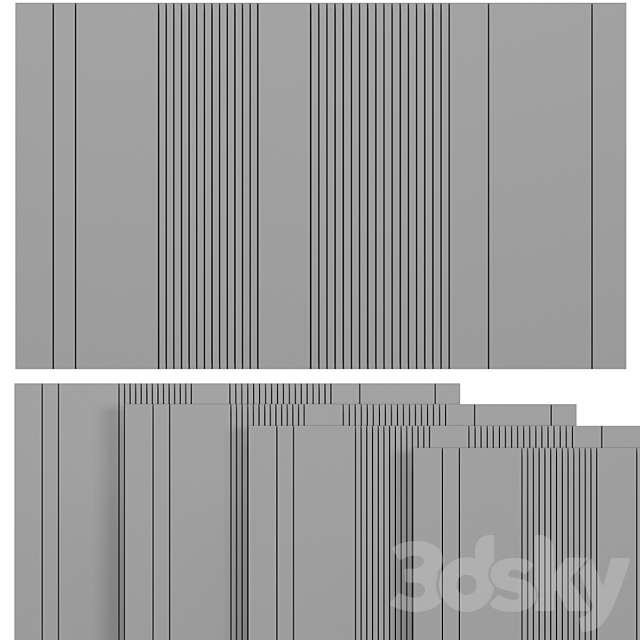 Decorative wall panel Decorative panel 3DSMax File - thumbnail 5