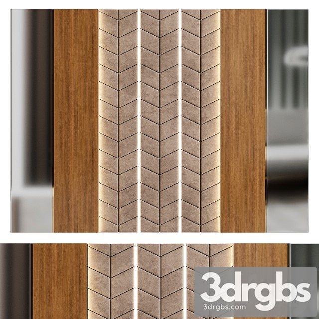 Decorative wall panel №19 3dsmax Download - thumbnail 1