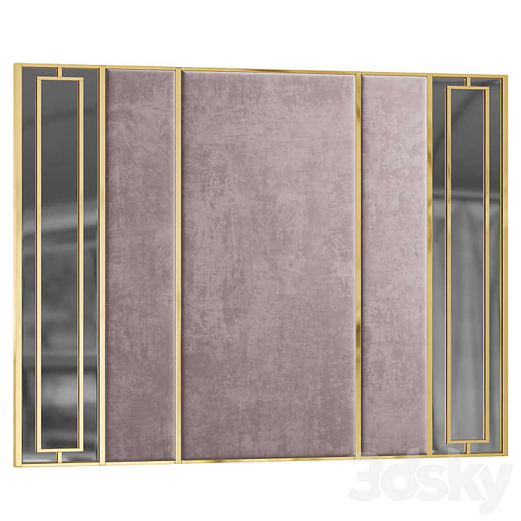 Decorative wall panel №21 3DS Max Model - thumbnail 2