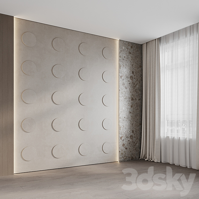 Decorative wall panel №25 3DS Max Model - thumbnail 2