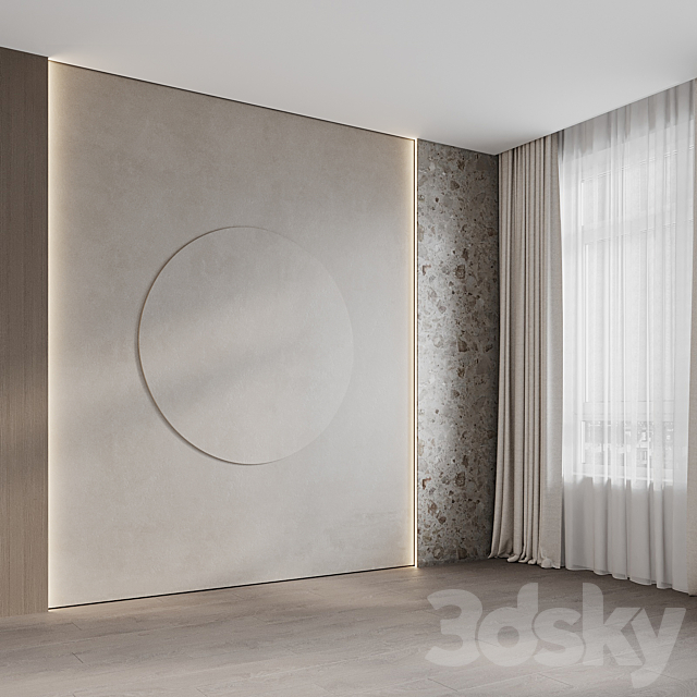 Decorative wall panel №25 3DS Max Model - thumbnail 3