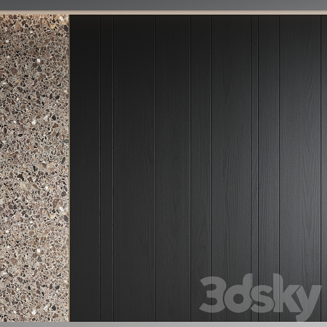 Decorative wall panel No. 2 3DS Max Model - thumbnail 4