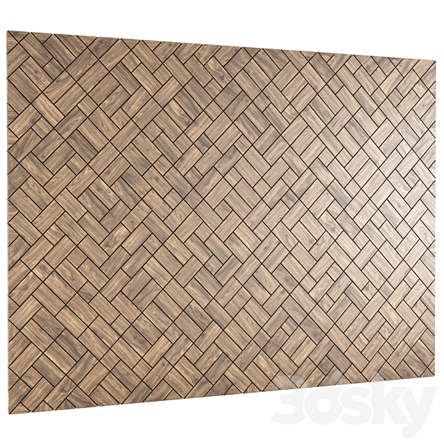 Decorative wall panel No. 3 3DS Max Model - thumbnail 2