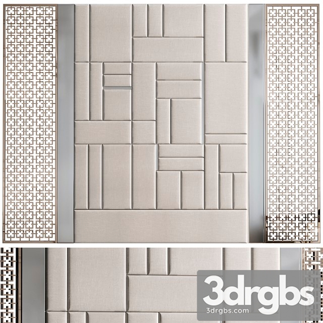 Decorative Wall Panel No11 3dsmax Download - thumbnail 1