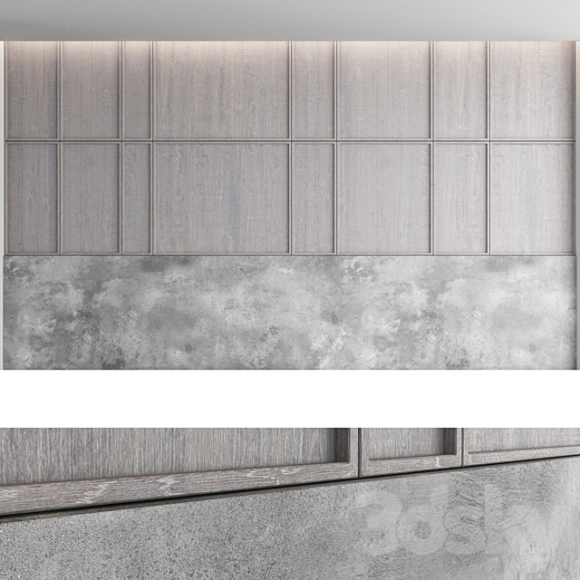 Decorative wall panel set 46 3DSMax File - thumbnail 3