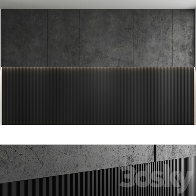 Decorative wall panel set 51 3DS Max Model - thumbnail 3