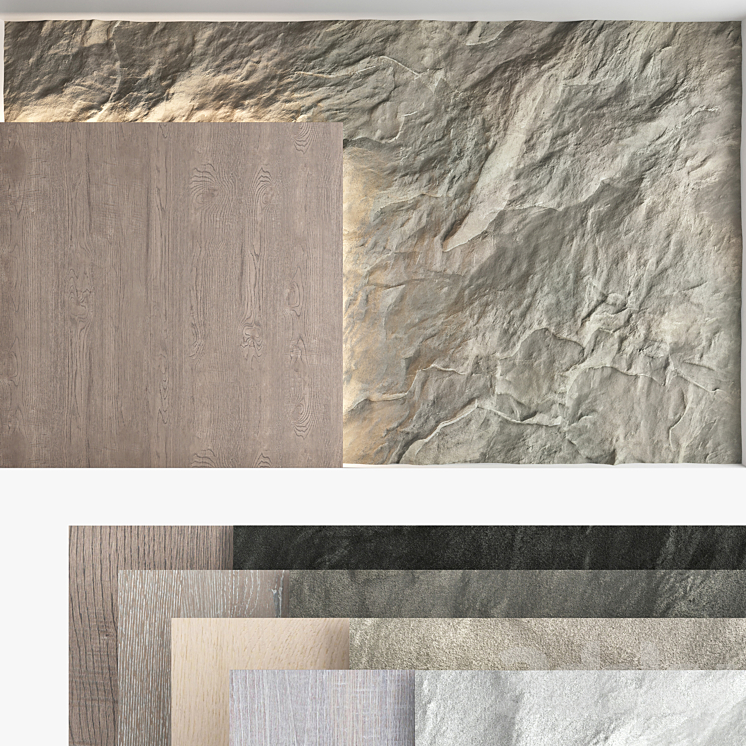 Decorative wall panel set 57 3DS Max Model - thumbnail 1