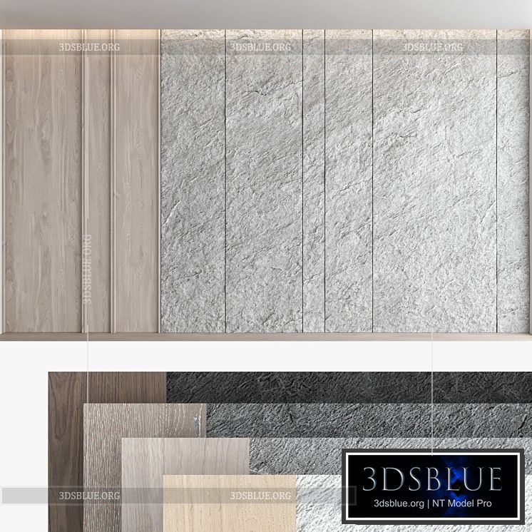 Decorative wall panel set 59 3DS Max - thumbnail 3