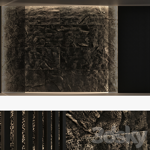 Decorative wall panel set 62 3DSMax File - thumbnail 5