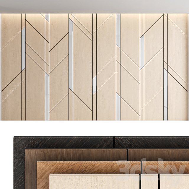 Decorative wall panel_set 11 3DSMax File - thumbnail 1