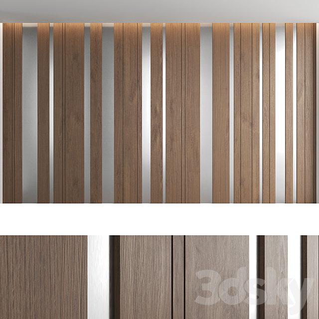 Decorative wall panel_set 17 3DS Max Model - thumbnail 3